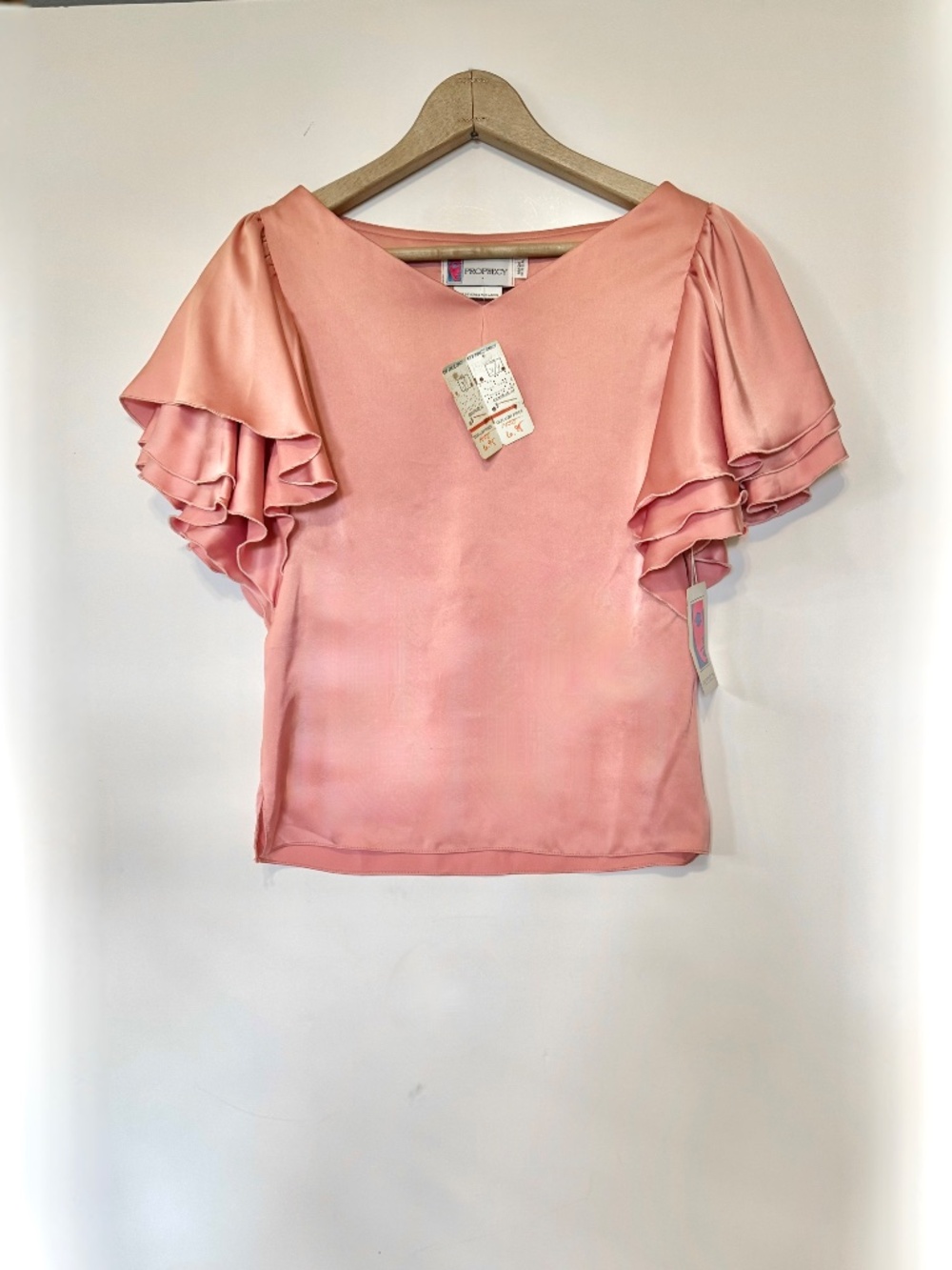 Vintage 1979 Pink Blouse by 'Prophecy'- (Sz 3/4) w/ Original Tags!